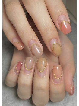 ラインドット(Lain.)/春ネイル