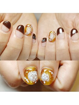 マニエネイル(mani e nail)/ハロウィン気分を指先から♪