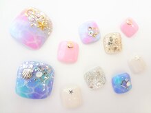 ネイルサロン クイール 小山店(NAIL SALON QUILL)/フットネイル☆ラグーン