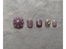 エンジェリック カラーズ(Angelic colors)/ぷっくりフラワーネイル　フット