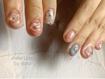 アトリエループ(atelier Loop by shiho)/ピンクブルーニュアンス
