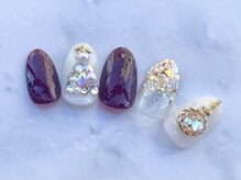 ネイルアイラッシュ アールエビス(R EBISU)/クリスマス☆ネイル