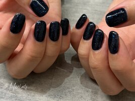 ワンカラー/ラメ/ブラック