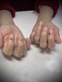 お受験への願掛けネイル