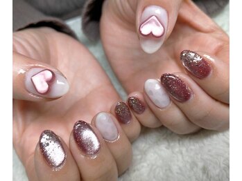 ネイルサロン ユーア(Yu a)の写真/【口コミ高評価】柏駅徒歩1分★定額¥7980～色替えOK♪店内に100種以上デザインご用意☆持込みデザインも◎