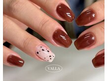 フリープ ネイル バイ ヴァラ(freep nail by VALLA)/オトナ女子/韓国ネイル/ブラウン