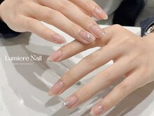ルミエール ネイル モンナカ(Lumiere Nail Monnaka)/オンブレフレンチ/冬ネイル
