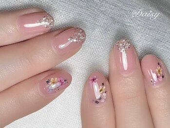 押し花ネイル ドライフラワー