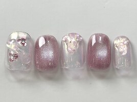 ピンクミラー花マグ¥6000