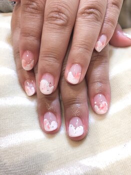 ネイル ハピネス(Happiness)/変化フレンチネイル7000円