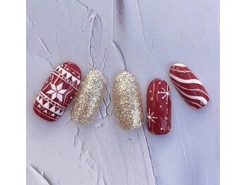 ネイルファクトリー 横浜ベイクォーター店/クリスマスネイル