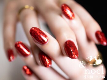 赤色ホログラム埋め尽くし