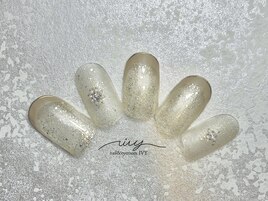 フレンチネイル/ラメ/ビジュー