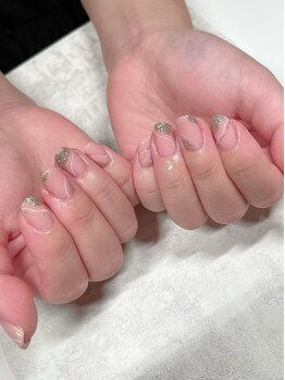 ウィズ ユー(with U produce by Megumi Ohara)/キラキラシンプルネイル