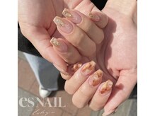 エスネイル 新宿西口店(es NAIL)/オレンジブラウンニュアンス