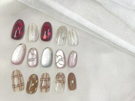 バレンタインネイル★￥8880