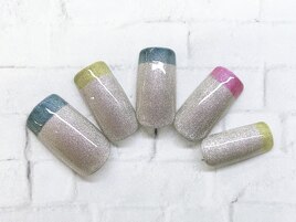 マグネットネイル　カラフル