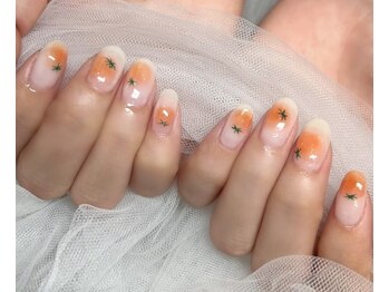 ネイルアンドアイラッシュスタジオ シュシュ(chouchou)/トマトニュアンス被らないチーク