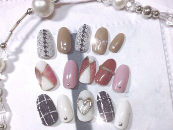 ハッピービューティー(Happy Beauty)/マットな質感のウィンターネイル