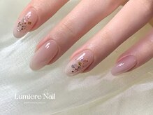 ルミエール ネイル モンナカ(Lumiere Nail Monnaka)/オンブレフレンチ/冬ネイル