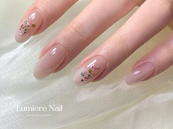 ルミエール ネイル モンナカ(Lumiere Nail Monnaka)/オンブレフレンチ/冬ネイル