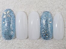 リノ ネイル(Rino nail)/１月新作スノーブルー801o1