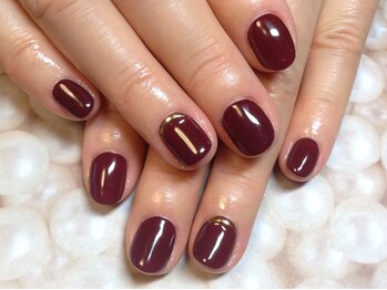 ラウト デコレーションアンドネイルサロン(Lauto Decoration&Nail Salon)/ボルドーネイル