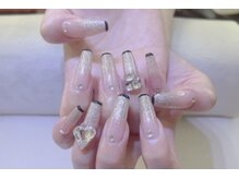 ネイルサロン ジェイ(Nail Salon J)/フレンチハートフラッシュネイル