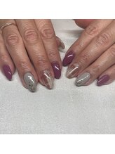 エーナイン イオンモール三川店/チェックネイル