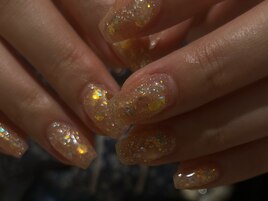 夏ネイル　グリッター　錦糸町