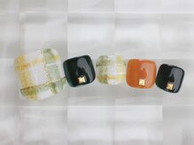 ネイルサロン あかねいろ/秋冬フット　チェッククリスマス