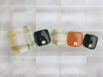 ネイルサロン あかねいろ/秋冬フット チェッククリスマス