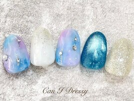 梅雨ネイル￥9000