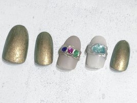 定額アートジュエリーネイル