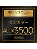 【リニューアル記念】ワンカラーorラメグラ2度塗り/オフ有75分 ¥6000→¥3500