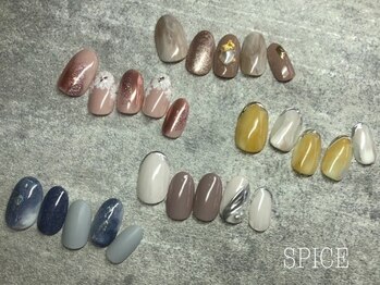 スパイス ネイルアンドアイラッシュ(SPICE)の写真/【初回定額¥4500/¥6900】豊富なデザインをご用意◎色の変更等もOK☆フォトギャラリーにデザイン掲載中♪