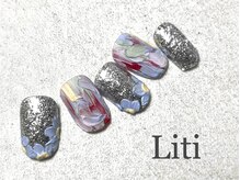 リティ(Liti)/No.131 ART（B） 花ネイル