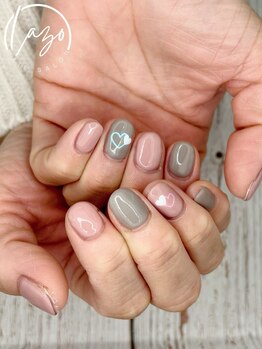 バレンタインネイル。