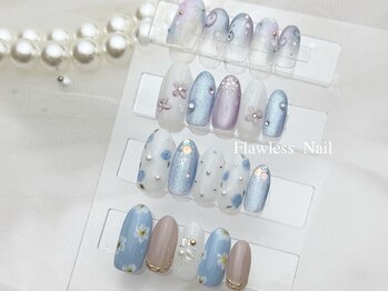 フローレスネイル 新宿店(FlawlessNail)の写真/豊富なデザインサンプルをご用意♪最旬トレンド≪オフ込☆定額アートコース ￥7500/￥7800/￥8000