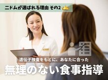 ニドムの雰囲気（遺伝子検査をもとにあなたに合った無理のない食事指導）