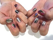 アース ネイルアイラッシュ 前橋店(EARTH Nail&Eyelash)/ミラーデザイン￥12000