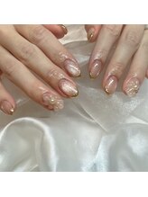 リシアネイル 高崎緑町店(Recia Nail)/ぷっくりフラワー/ピンクネイル