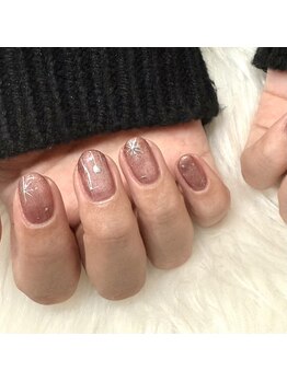 シームリーネイル(Seemly Nail)/クリスマス*手描き雪の結晶