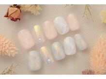 ネイルサロンプリッシュ 横浜店(prish)/6000円 &nbsp;オーロラミラー　大理石