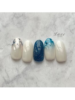 ネイルサロンリュクス (nailsalon Luxe)/夏のヨーヨー柄ネイル