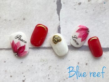 ネイルアンドまつげエクステ ブルーリーフ 四谷三丁目店(Blue Reef)/大人クリスマスネイル