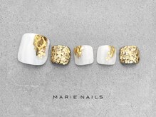 マリーネイルズ 横浜店(MARIE NAILS)/フット￥7,700 ギラギラ 0606 d