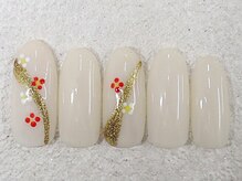 リノ ネイル(Rino nail)/１月新作和花ネイル801o1