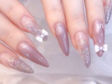 デコール 心斎橋(DECOR)/ポイントリボンネイル