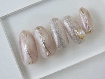 スイート ラグーン(Sweet Lagoon)の写真/上品な指先で好感度UP◎OLさん、ママさんにも大人気★上品なシンプルネイルで指先を綺麗に彩ります♪
